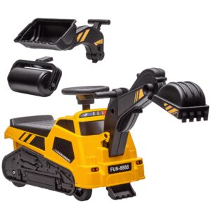 Excavator Bulldozer 3 în 1 pentru Jocuri de Construcție