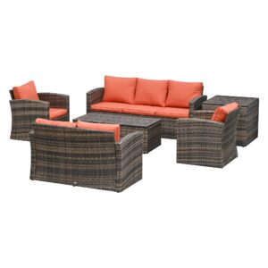 Set Mobilier Gradina 6 Piese din Ratan - Eleganta si Comfort