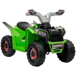 Quad pentru Copii 18-36 luni cu Roti Rezistente, Verde Gri