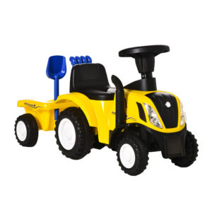 Tractor pentru Copii cu Remorcă - 12-36 luni, Galben