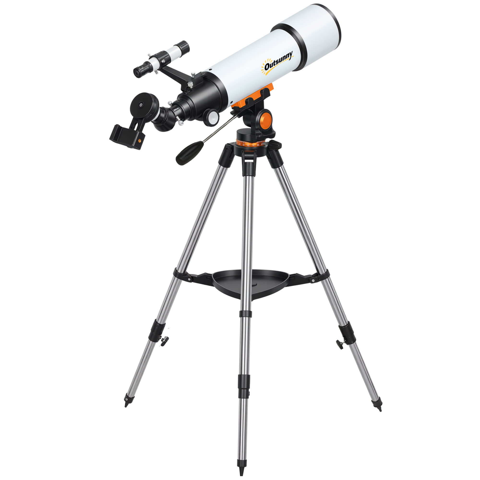 Telescop Astronomic 80mm cu Montură EQ și Adaptor Smartphone