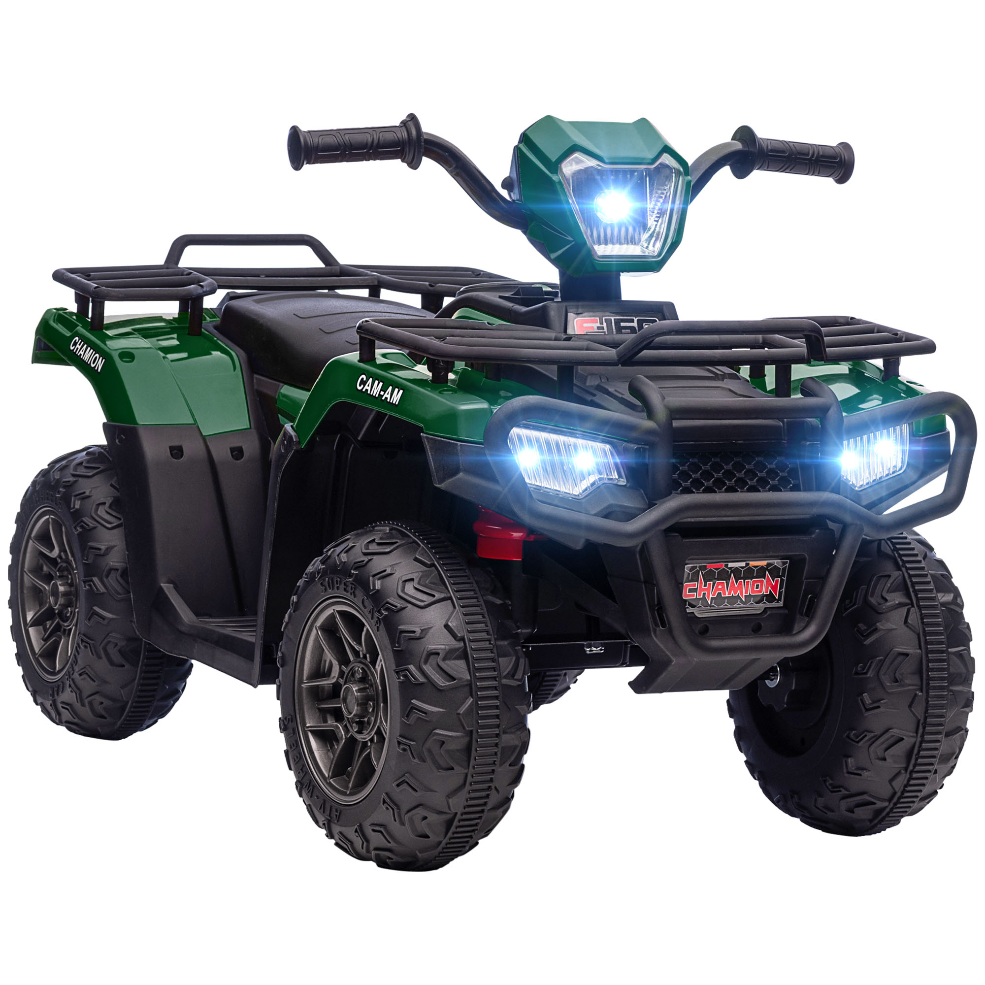 Resigilat - ATV Electric pentru Copii cu Muzica și Lumini LED - Verde - Desigilat