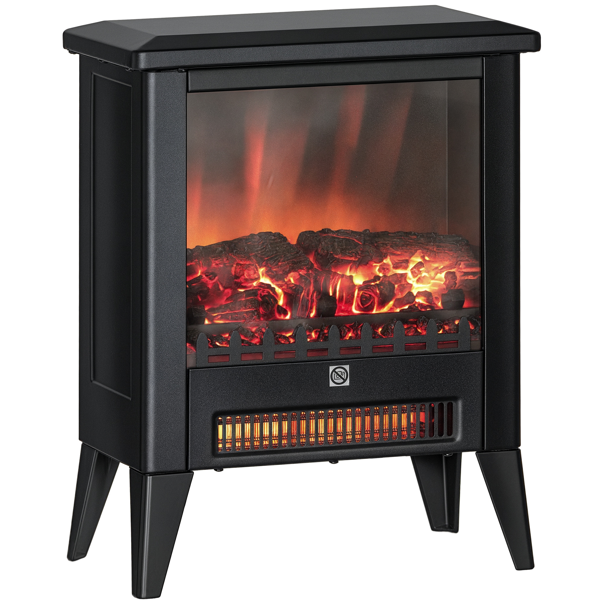 Resigilat - Șemineu Electric cu Flacără 3D și Încălzire Reglabilă - Desigilat