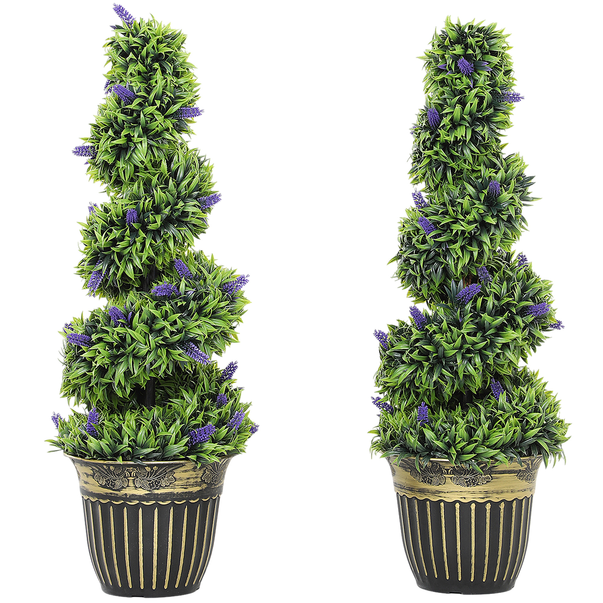 Set 2 Plante Artificiale Lavandă 90 cm - Eleganță și Versatilitate