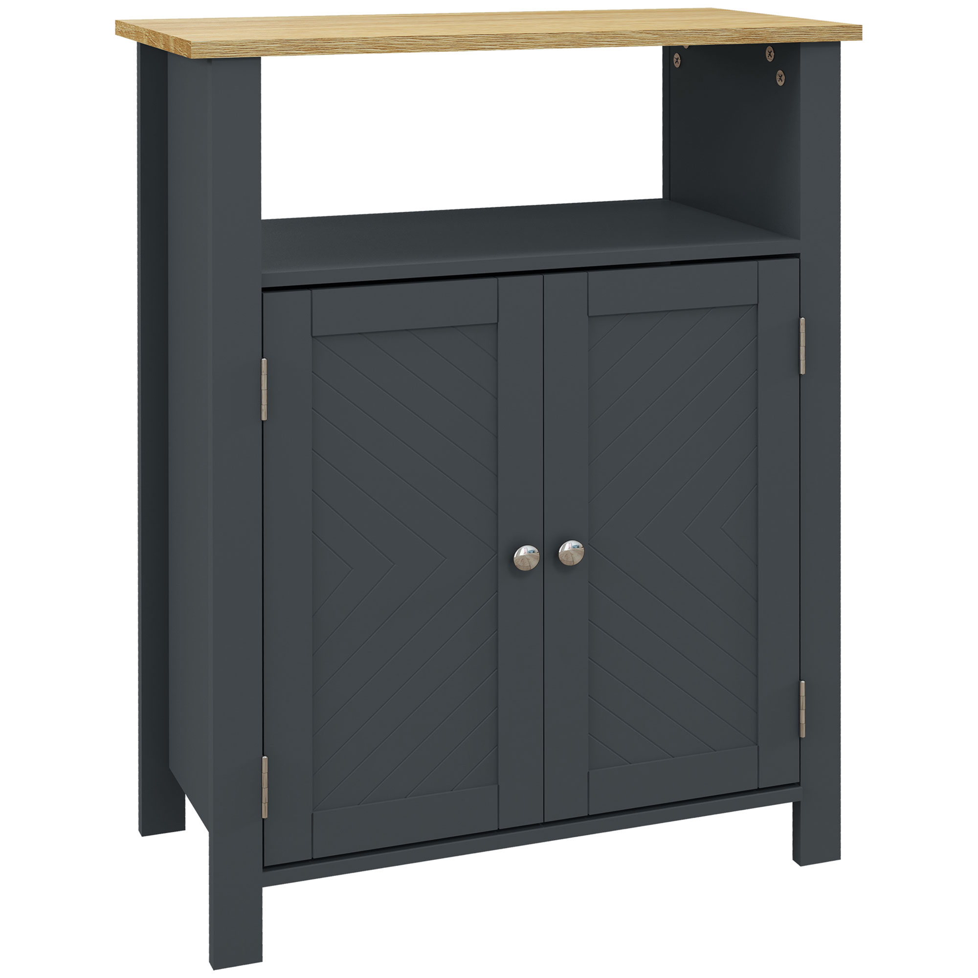 Dulap de baie cu 3 rafturi, MDF și PAL, 60x30x80,5 cm