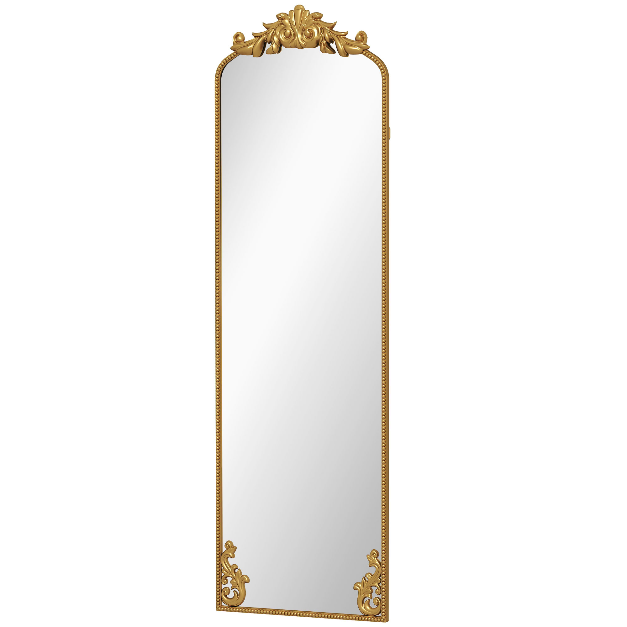 Oglindă de Podea Auriu Stil Baroc, 50x160 cm