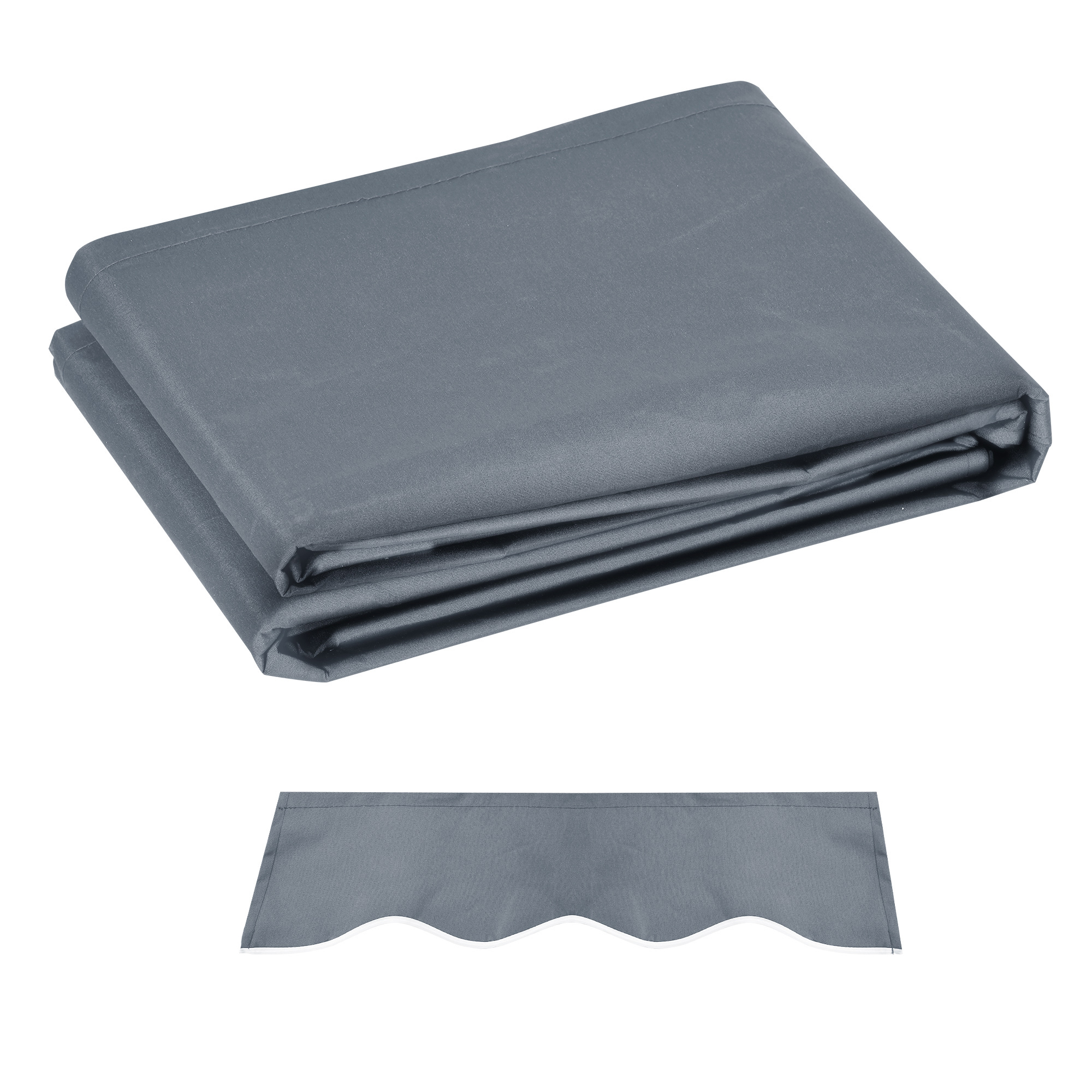 Cort de Soare Retractabil 3x2.5m, Poliester Anti UV 50+, Gri