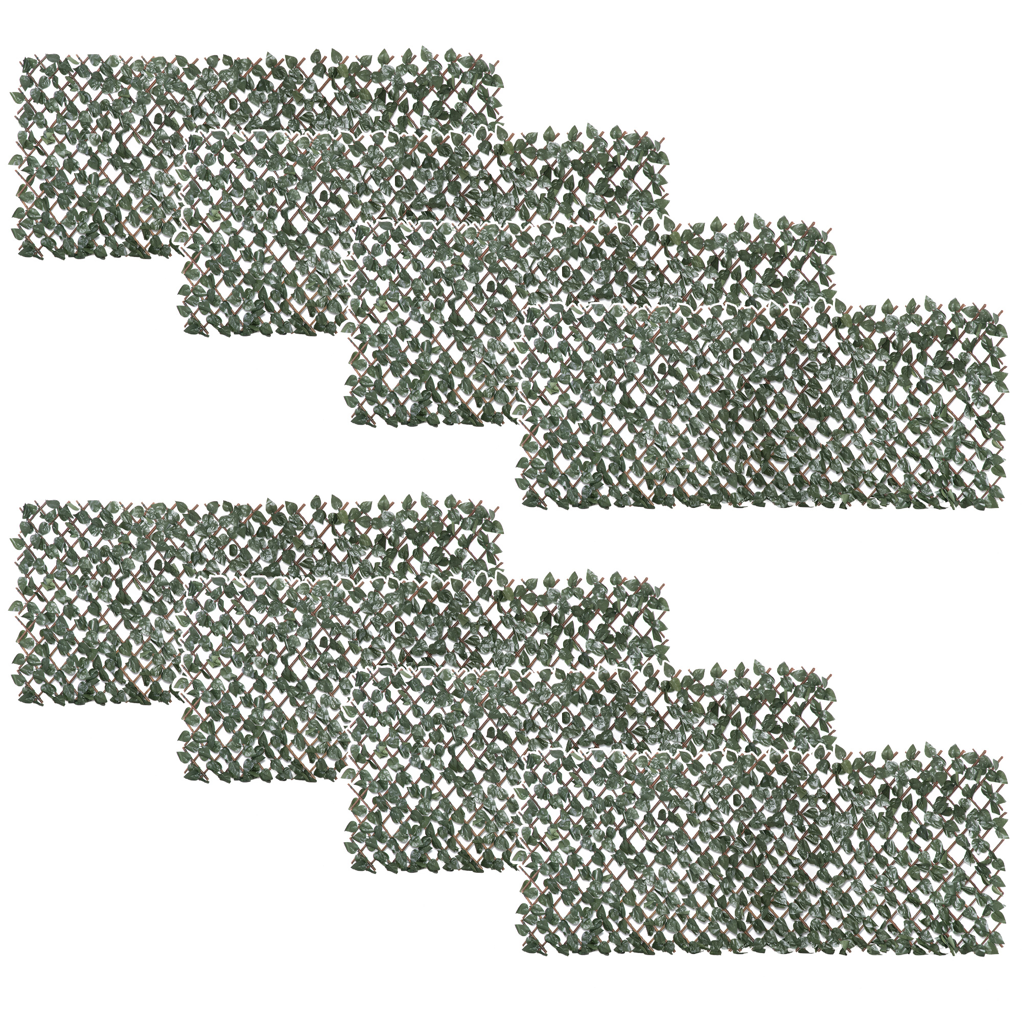 Panouri cu plante artificiale pentru intimitate, 8 piese