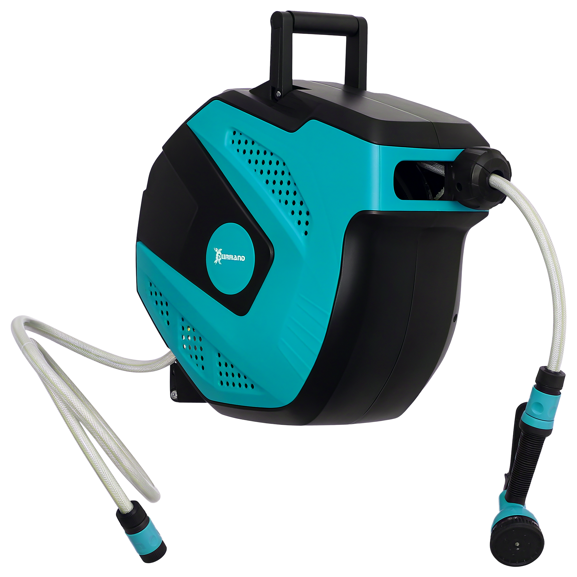 Tambur Retractabil cu Furtun de 15 m și 7 Moduri de Irigare