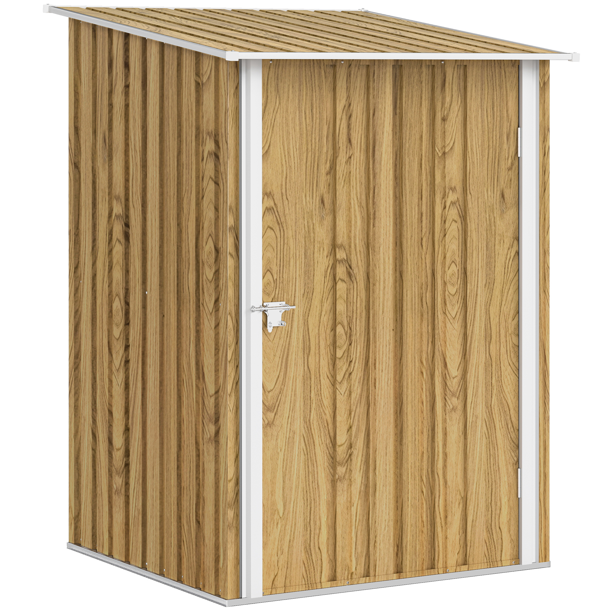 Căsuță de Grădină din Oțel Galvanizat - 0.92m², Maro Deschis