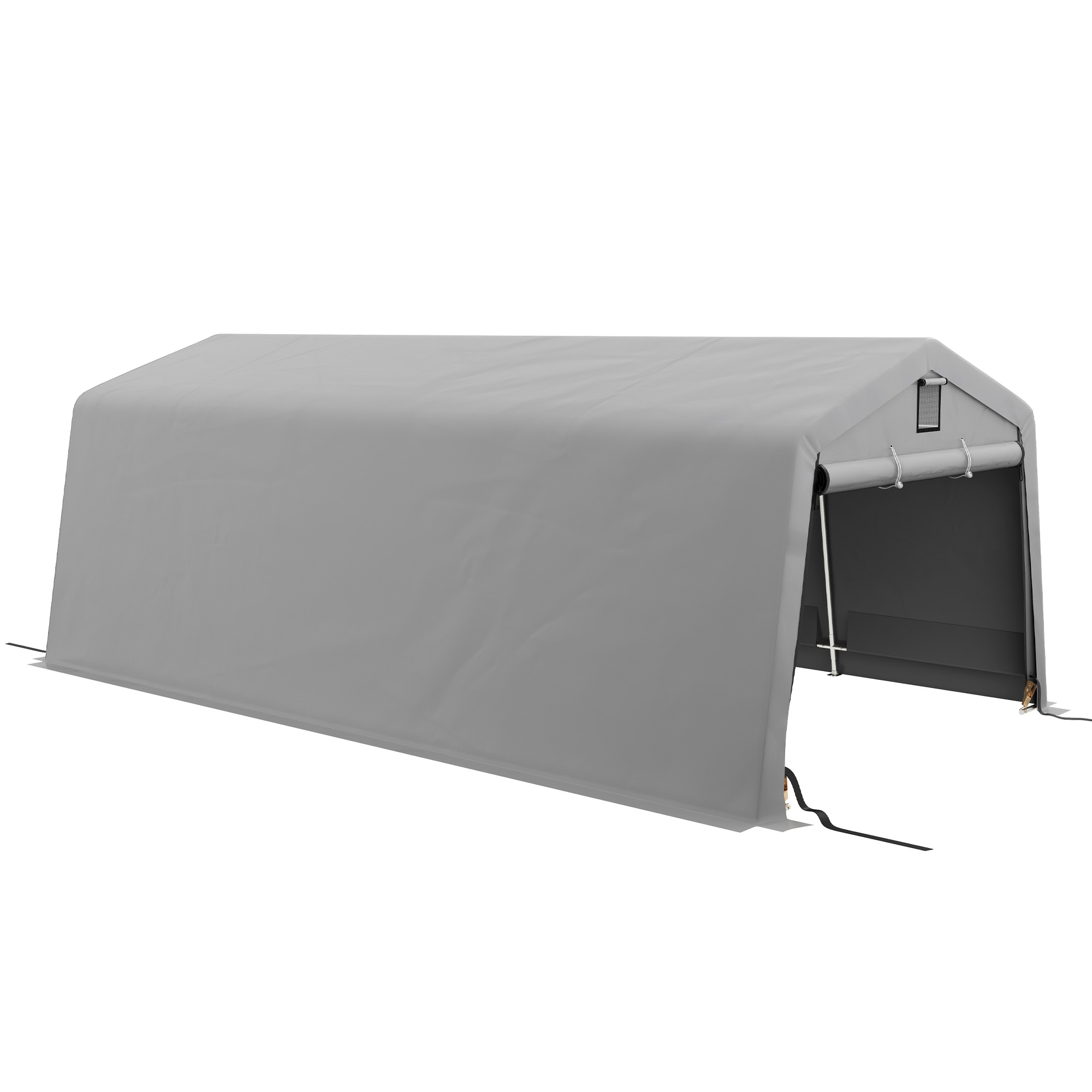 Resigilat - Carport Portabil 3,3×6,2 m – Garaj cu Ventilație - Desigilat