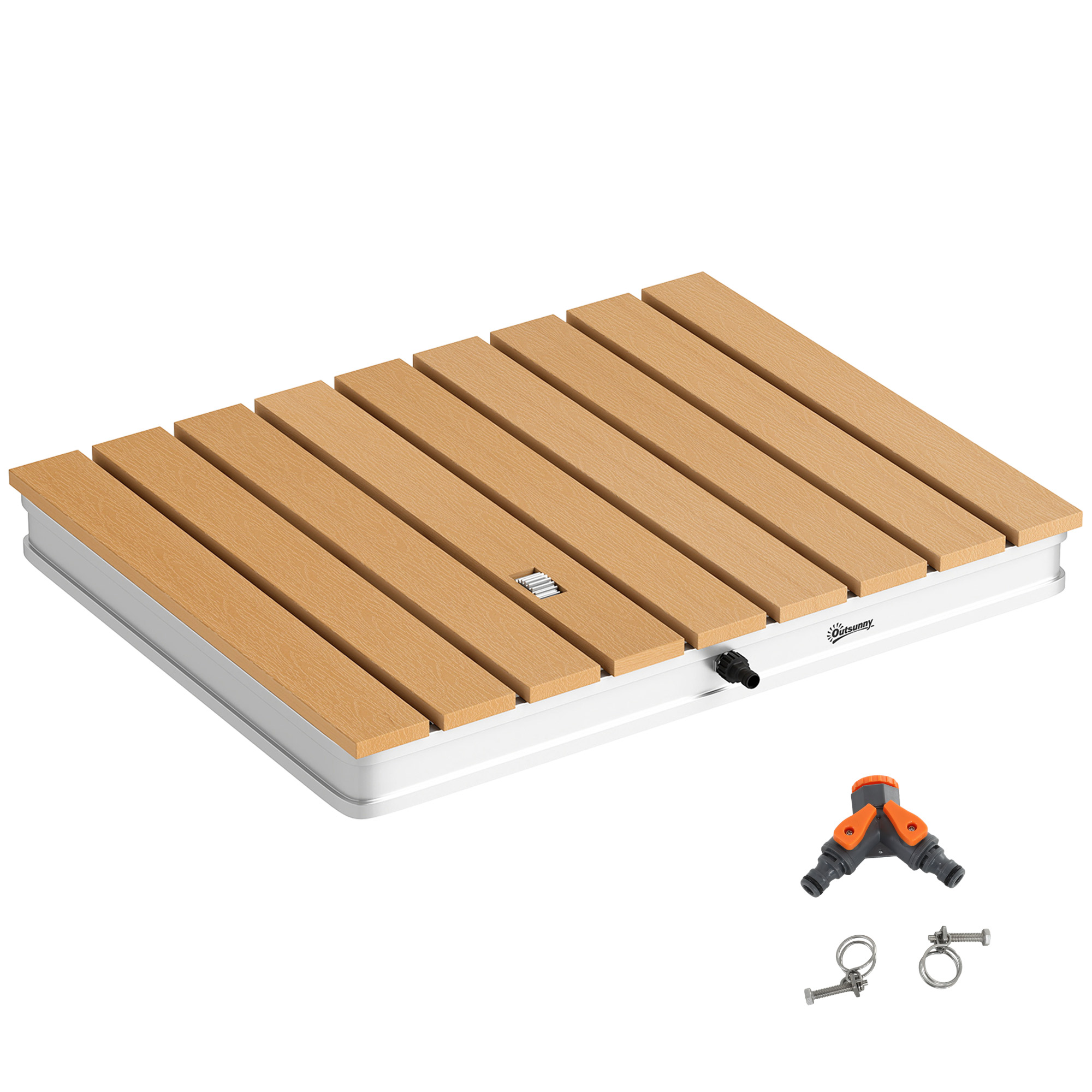 Duș Portabil din Aluminiu - 4m, 22 Jeturi, Ușor de Montat