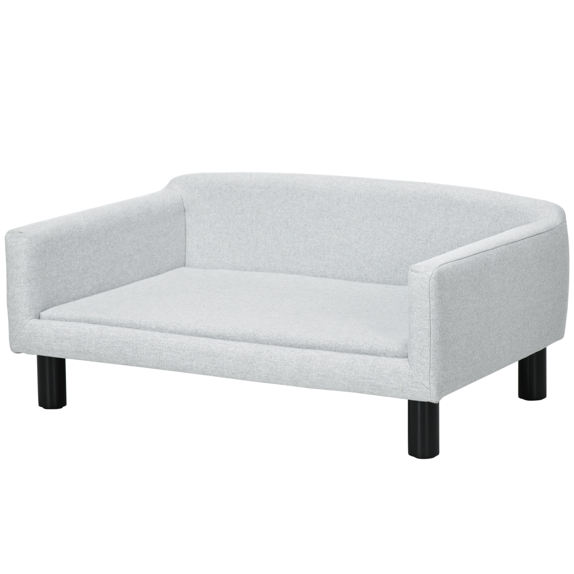 Canapea Elegantă pentru Câini cu Pernă și Brațe