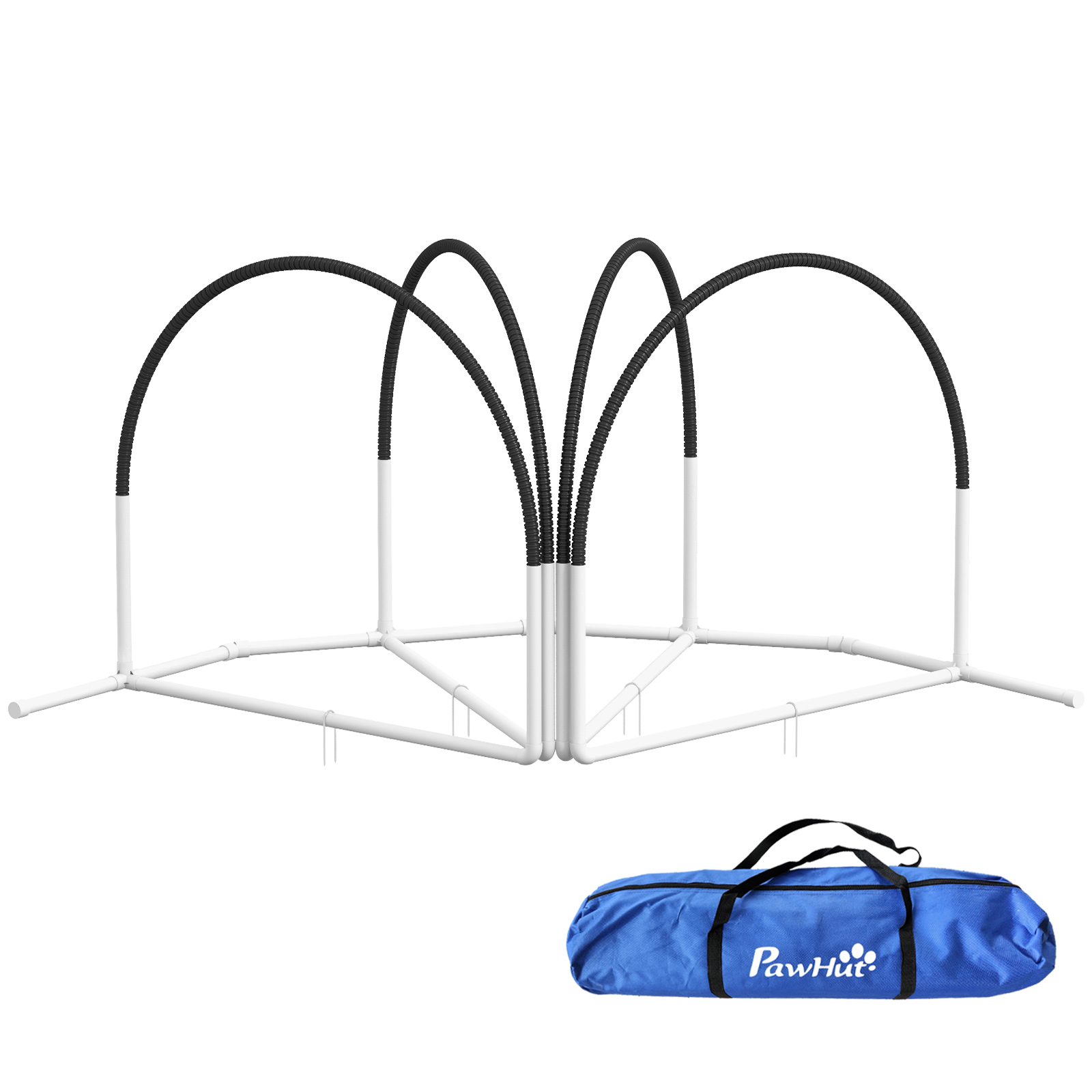 Set Antrenament cu Obstacole pentru Câini, 89x69x99 cm