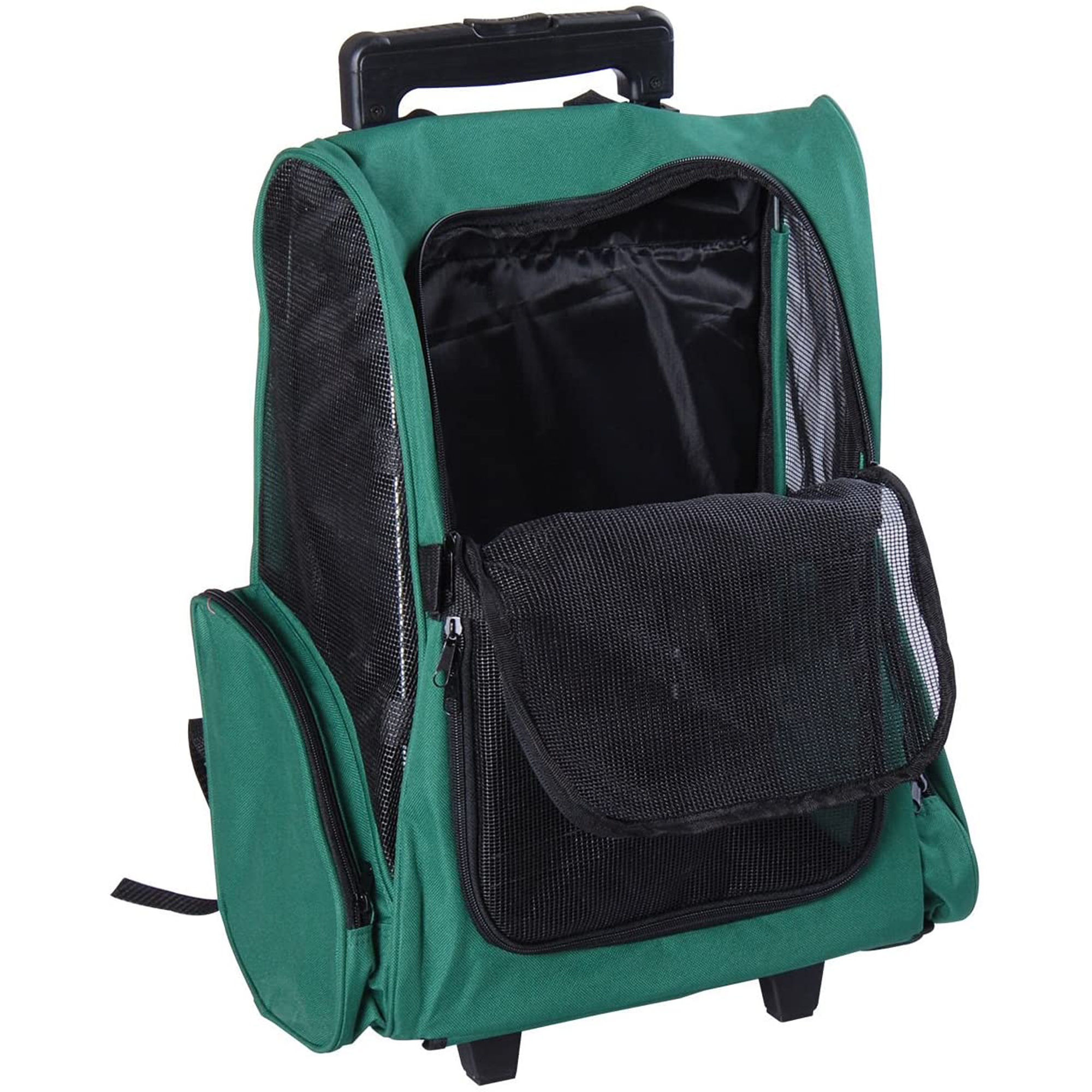 Rucsac Trolley pentru Pisici și Câini Verde