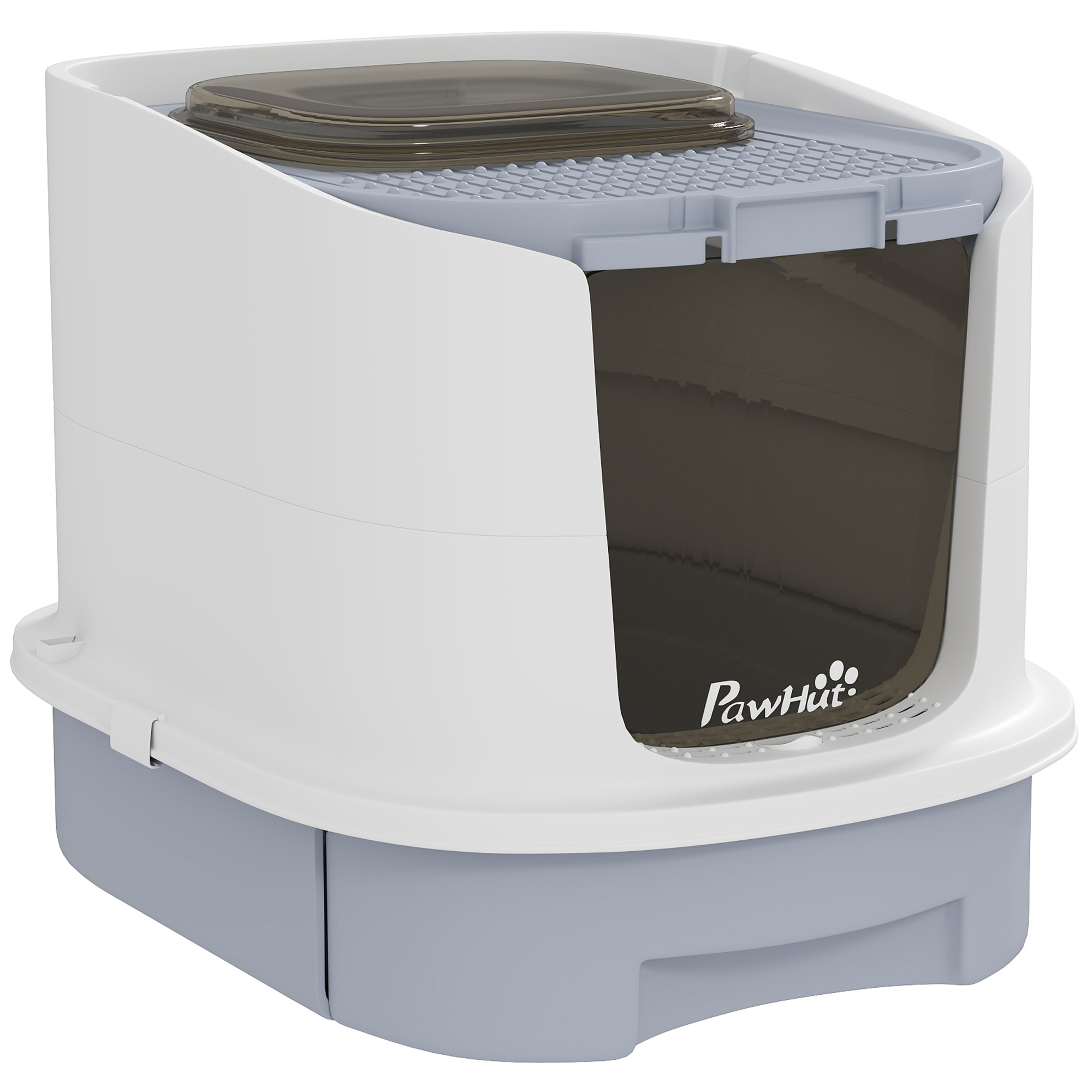 Litieră Închisă pentru Pisici cu 2 Uși și Tavă Detașabilă