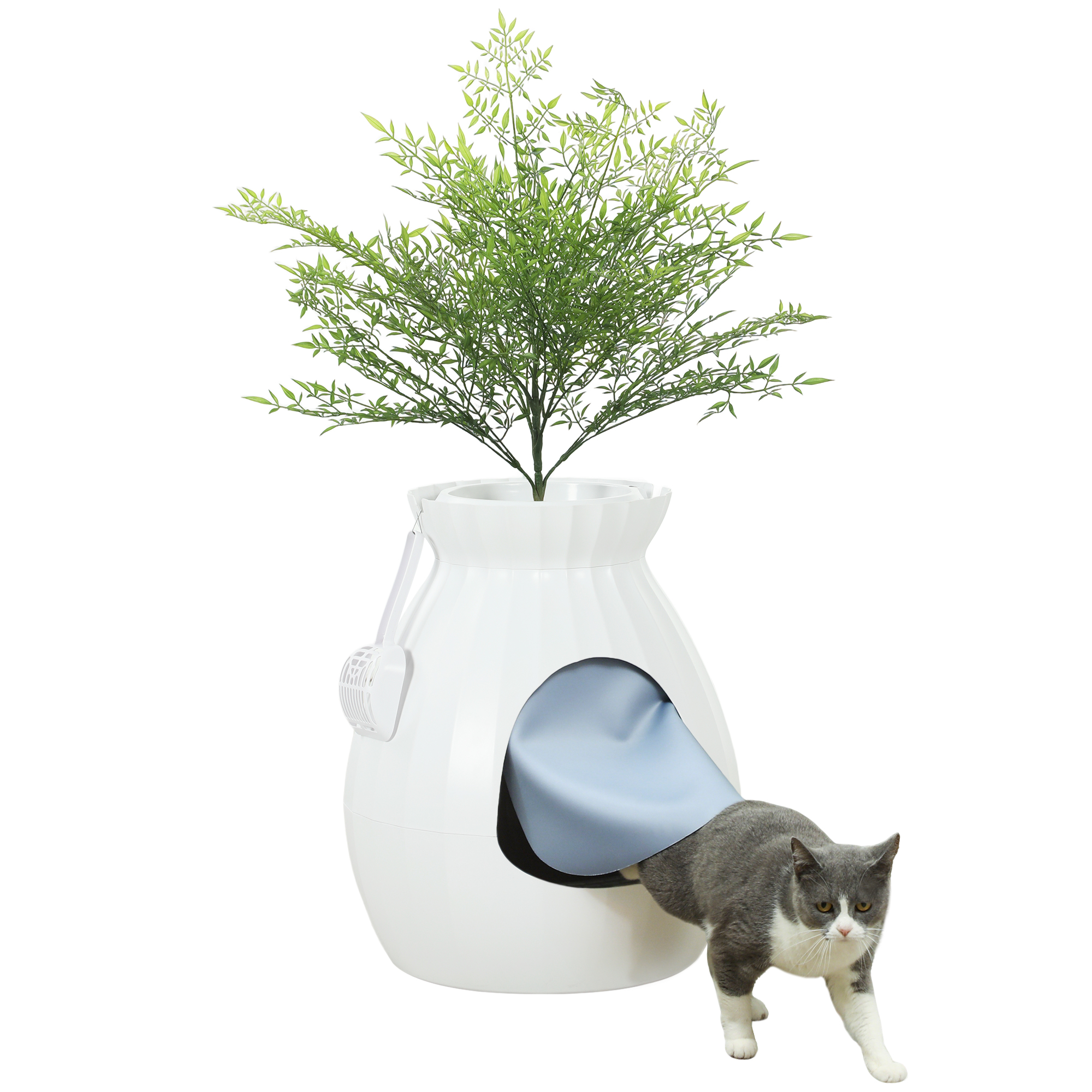 Ladă de Gunoi Anti-Miros pentru Pisici - Design Elegant